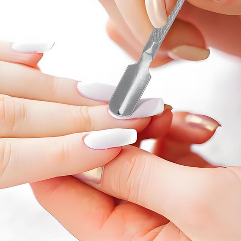 Glavatrix 15 Pieces Stainless Steel Cuticle Pusher and Cutter, Double Ended Cuticle Cleaner Remover Metal Manicure Pedicure Nail Tools for Fingernails, Toenails