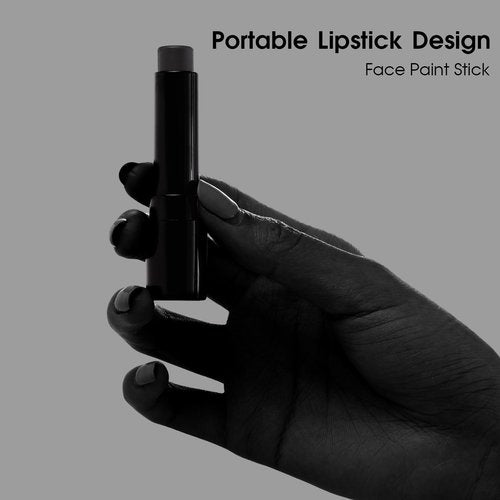 BADCOLOR 3PCS Black Face Body Paint Stick Set for Adults, Non-Toxic Hypoallergenic Eye Black Sticks for Halloween Baseball, Softball, Football, Lacrosse, Soccer, Hockey
