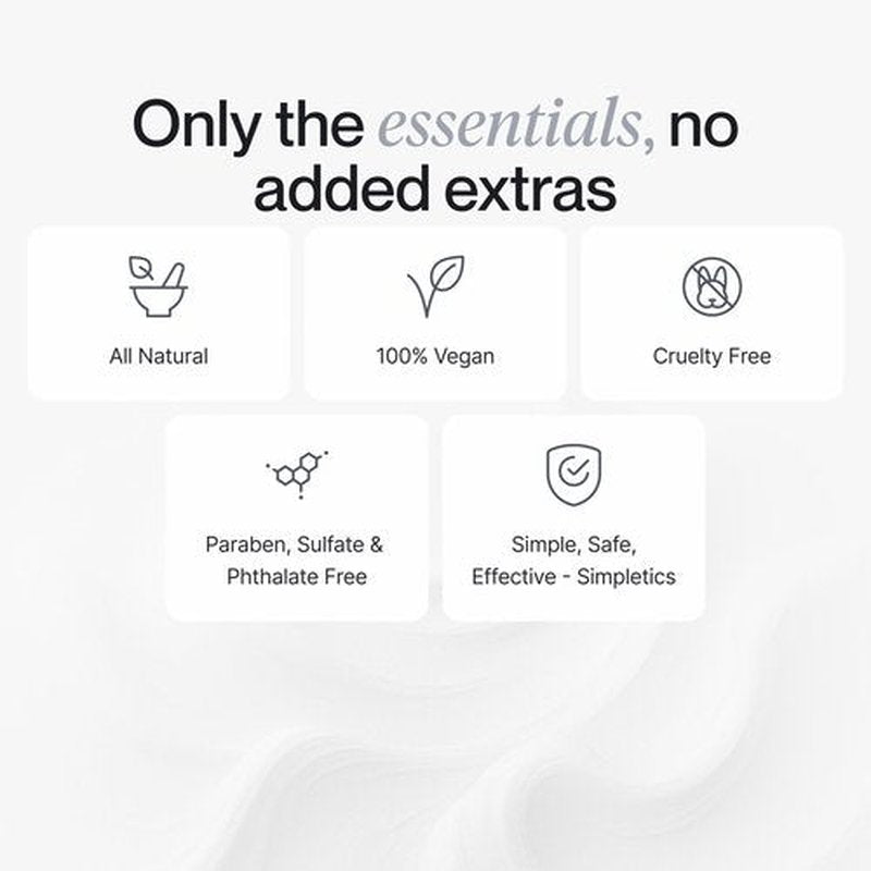 Simpletics Hair Clay for Men (Vanilla Scent) – Natural 6 Ingredient Matte Styling Clay with Beeswax & Coconut Oil – Strong Hold, Water Based, Non-Greasy – Adds Texture & Volume – 2oz