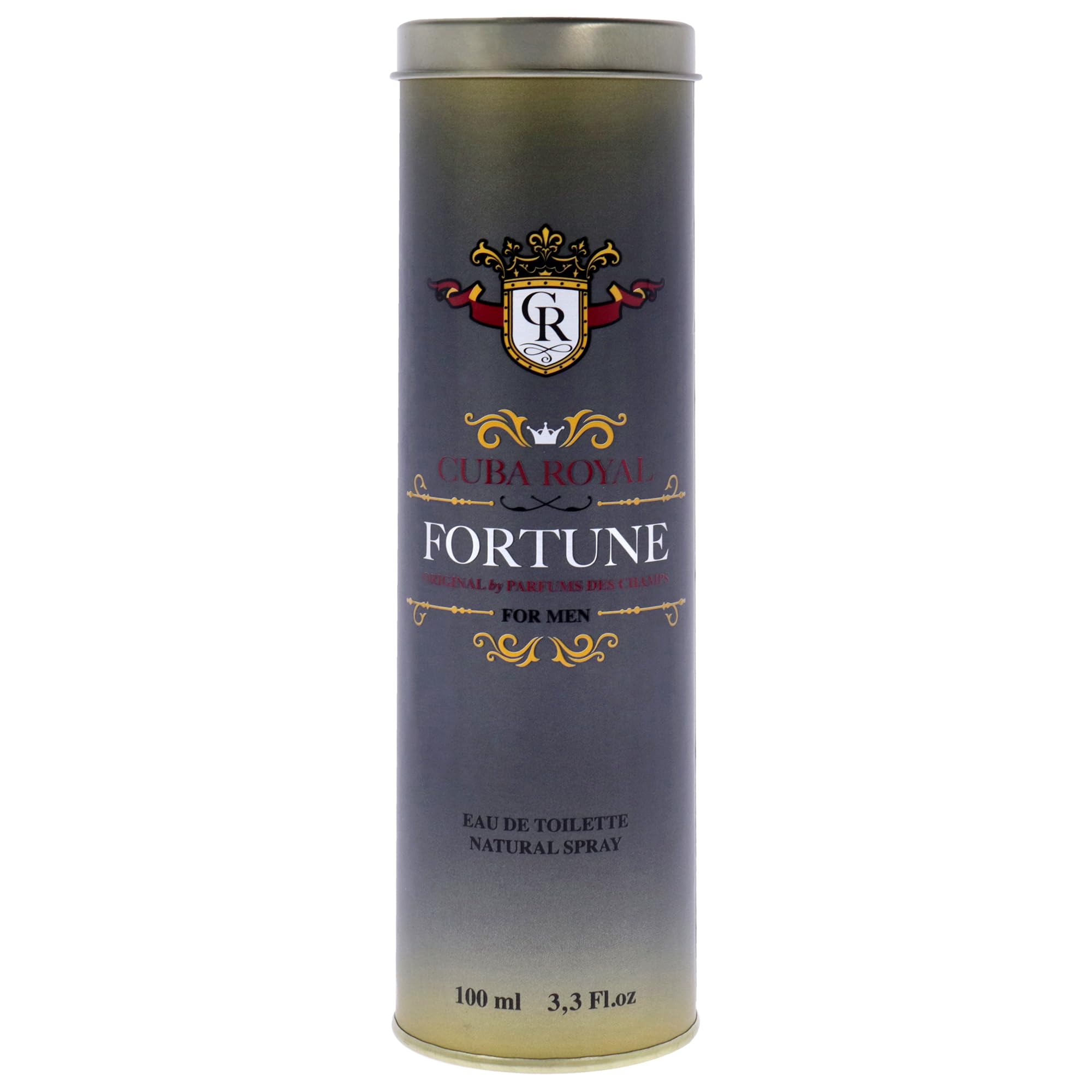Cuba Royal Fortune Blue Eau De Toilette Spray for Men, 3.3 Ounce