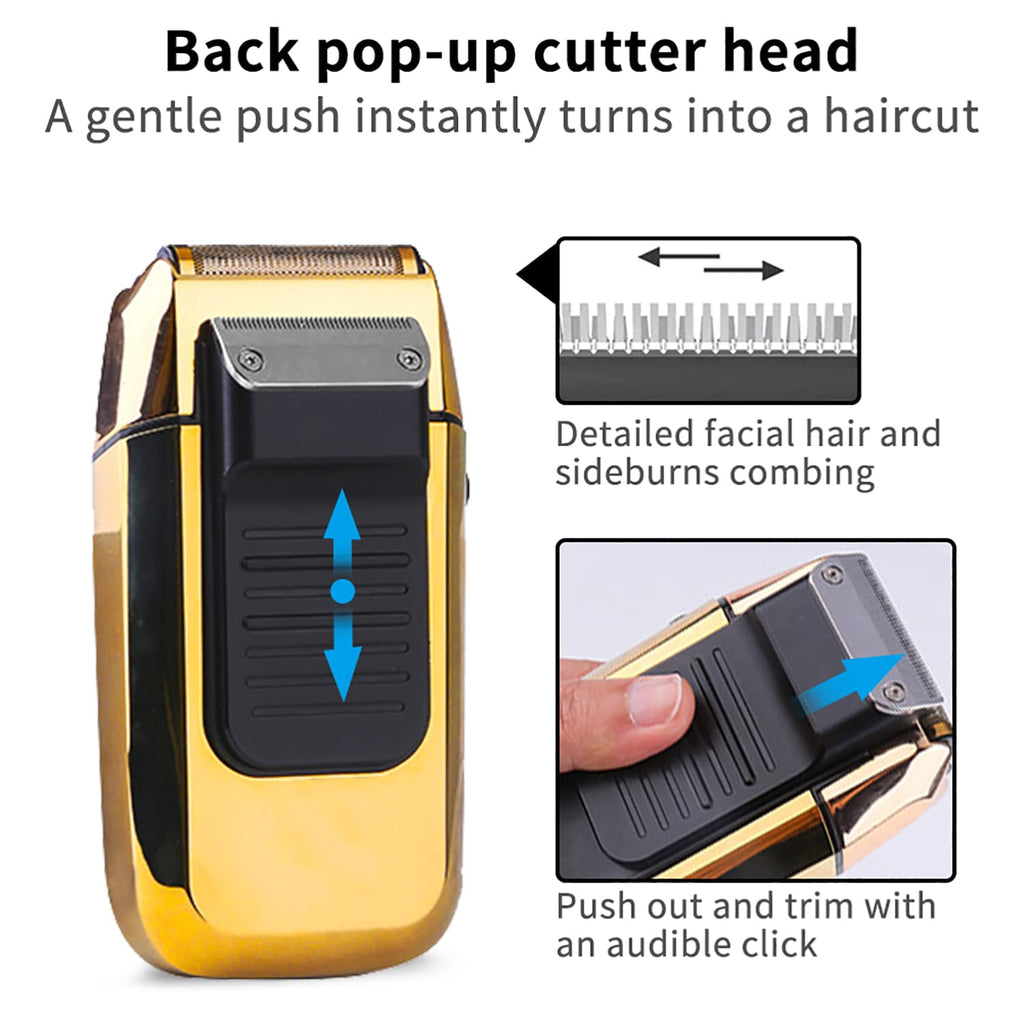 DSP 2-in-1 Bald Shaver for Men, Cordless Rechargeable Trimmer