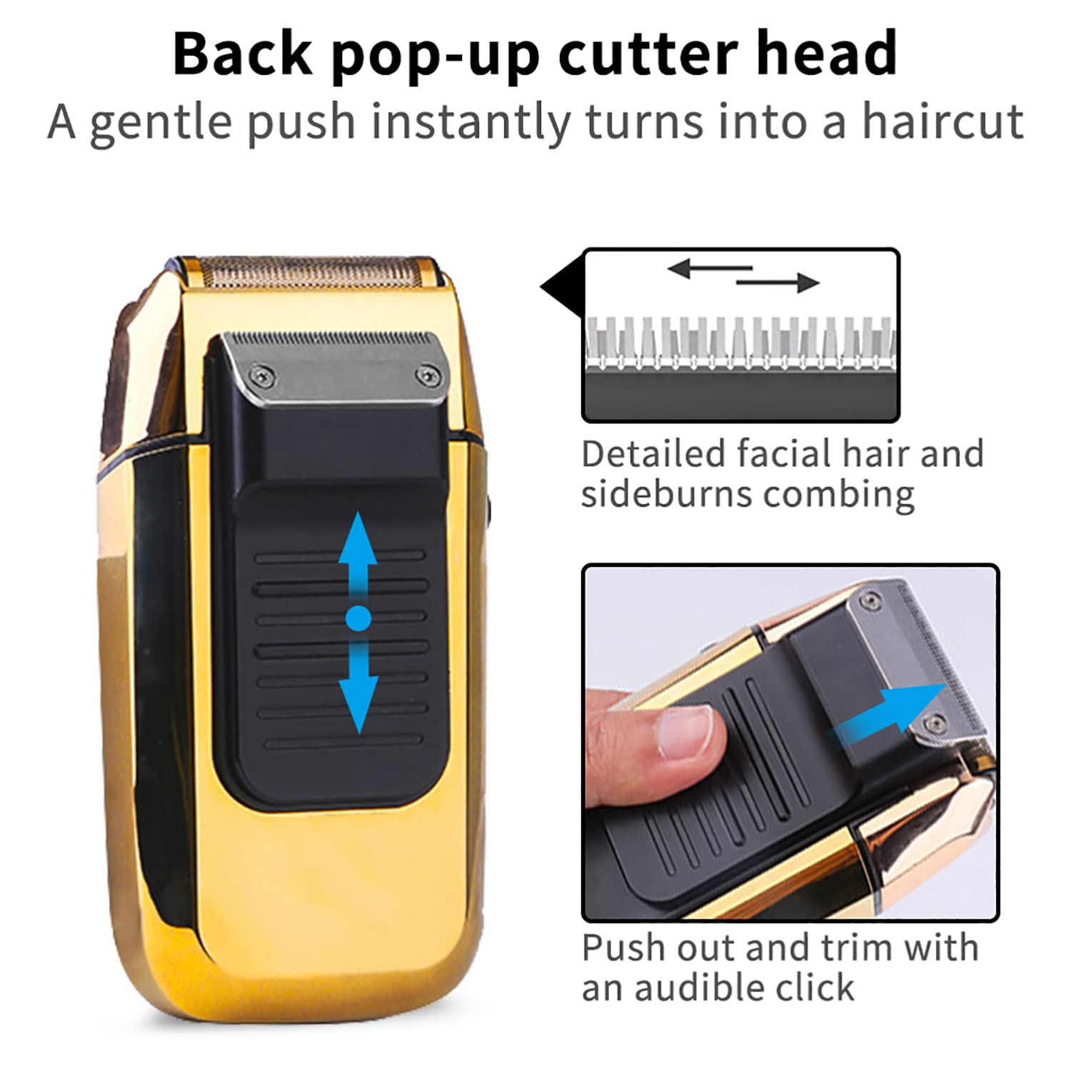 DSP 2-in-1 Bald Shaver for Men, Cordless Rechargeable Trimmer