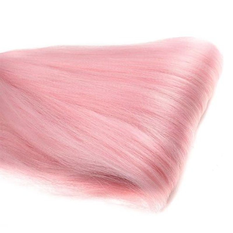 Pre stretched Braiding Hair 26 Inch Pink Braiding Hair Extensions Yaki Braids Hair Hot Water Setting Synthetic Easy Hair Colored Braiding Hair Crochet Hair (26 Inch,3 Packs,Light Pink#)