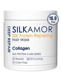 Hair Protein, Protein Hair Treatment, Nourishing + Strengthening + Hydrating Hair Mask For Curly Dry Damaged Bleached Split End Hair, Silk Protein & Sericin, Soft Fragrance, 500ml