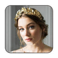 JAKAWIN Greek Goddess Headband Accessories Gold Leaf Crown for Women HG001 (Gold)