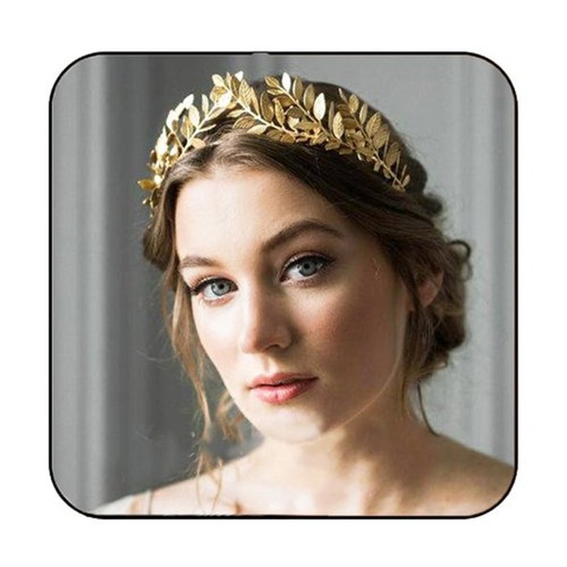 JAKAWIN Greek Goddess Headband Accessories Gold Leaf Crown for Women HG001 (Gold)