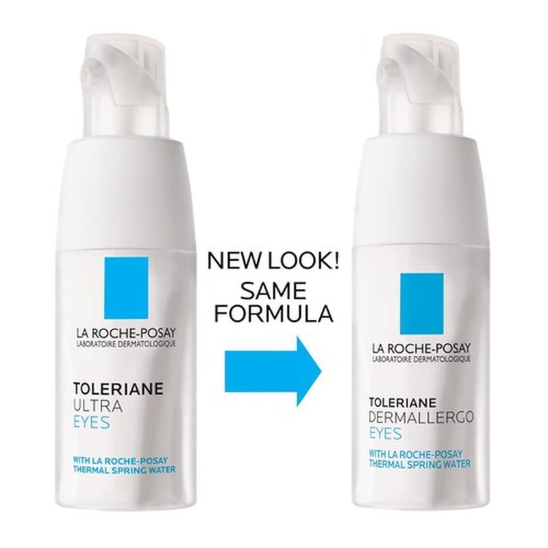 La Roche-Posay Toleriane Dermallergo Eye Cream - Soothing Repair Moisturizer for Sensitive Skin, Fragrance-Free