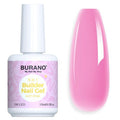 BURANO 5 in 1 Builder Base Gel 0.5 oz, Builder Gel for Nails Hard Gel Nail Extension Quick Building Gel, Builder Gel in a Bottle for Nail Pro & Beginner (HotPink)