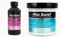MIA SECRET Liquid Monomer & Clear Acrylic Powder Nail Art System - 4oz Each for Perfect Nails