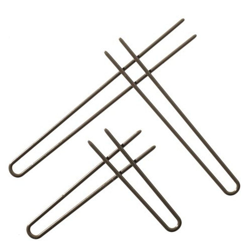 Amish Valley Products Straight Stainless Steel Heavy Duty Snagless Hairpins Handmade Hair Pin (Brown, 3 Inch)