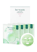 bewants Cica Collagen Hydrogel Jelly Mask with Centella Asiatica, Aloe Vera, Cucumber Extract – Moisturizing Face Sheet for Soothing, Firming, and Radiance (4 Packs)