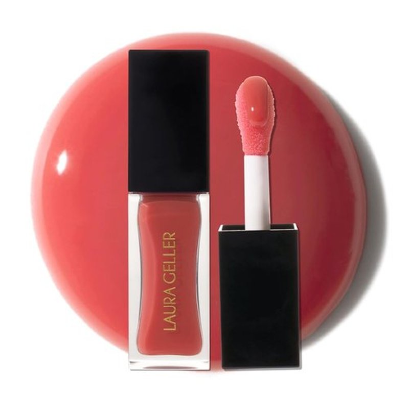 Laura Geller New York Lip Oil - Fine Shine Glossy Hydrating Squalane in Rose Garden - Pink