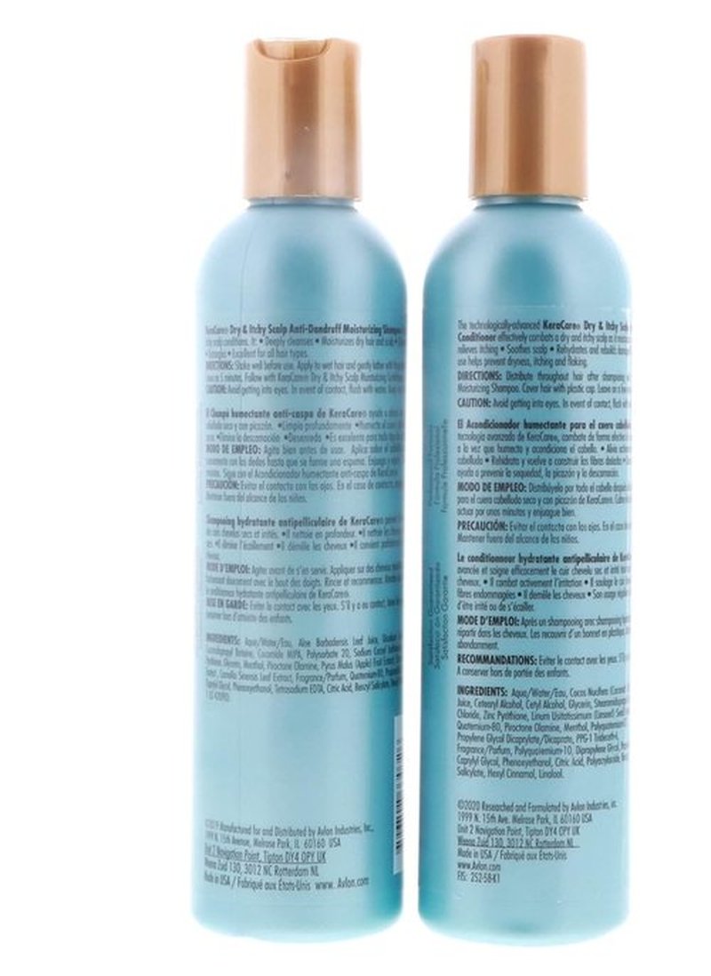 Avlon Keracare Dry Itchy Scalp Shampoo & Conditioner Set - Soothes & Nourishes | 12 oz Each
