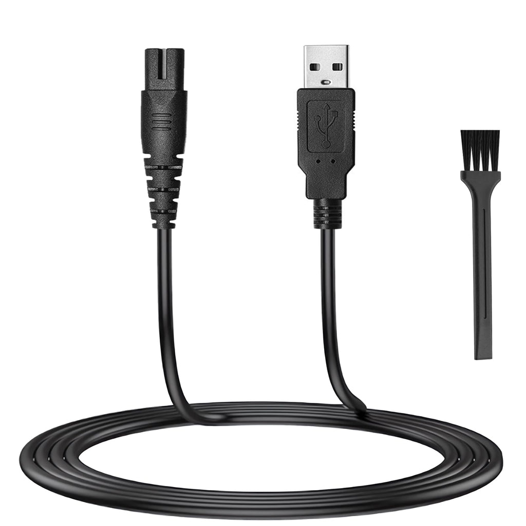 Meliya 5V USB Charger for Freebird Head Shaver Shaving Kit, Replacement Charger Cord Compatible with FlexSeries Electric Head Hair Shaver Razor with Cleaning Brush