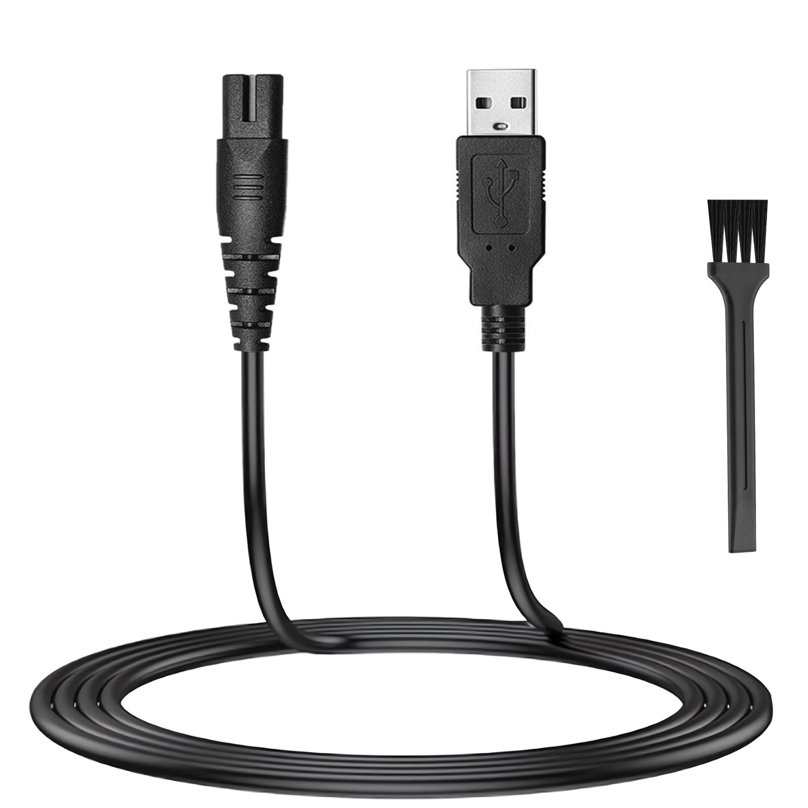 Meliya 5V USB Charger for Freebird Head Shaver Shaving Kit, Replacement Charger Cord Compatible with FlexSeries Electric Head Hair Shaver Razor with Cleaning Brush