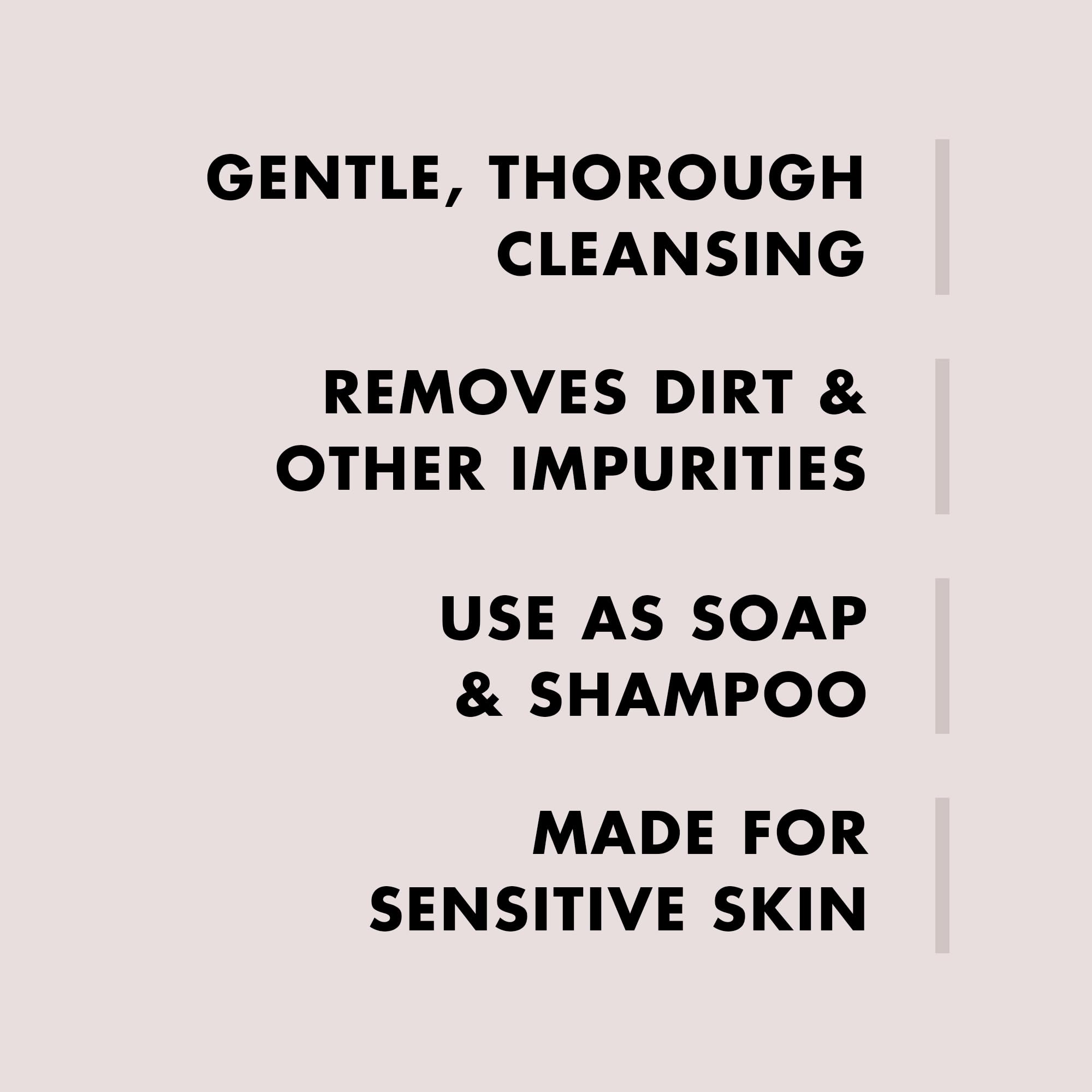 Hanz de Fuko Everything Wash for Body, Hair & Face – All-in-One Soap & Shampoo, Safe for Sensitive Skin – Suitable for Men, Women & Kids – Minty Rum & Sandalwood, 8 oz.