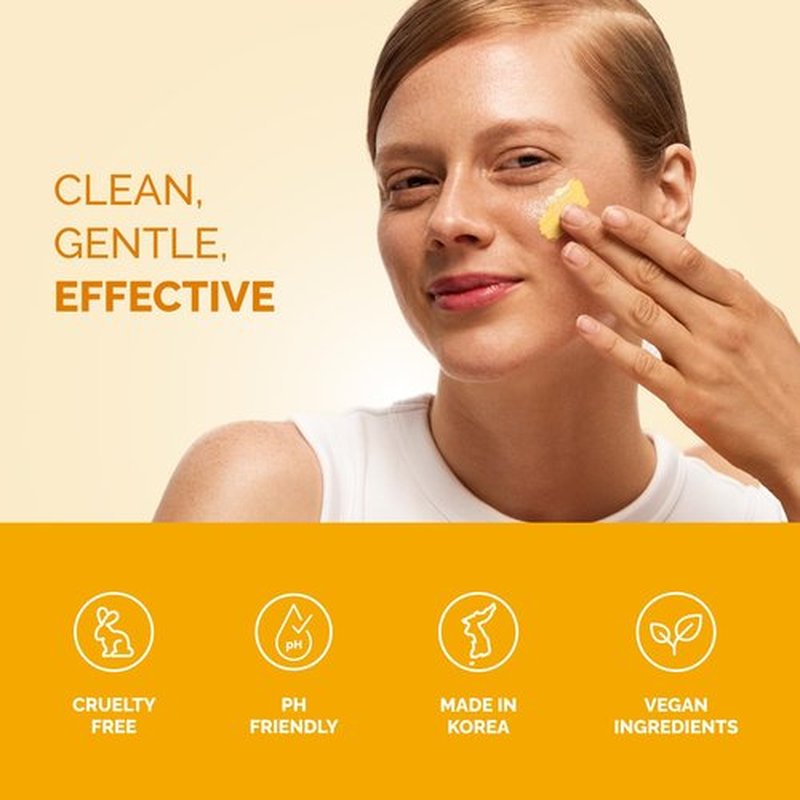 PLANTIFIQUE Korean Turmeric Clay Mask with Vitamin C for Face & Body – Targets Dark Spots, Refines Pores & Hydrates – Mascarilla de Arcilla – Includes Spatula – 110g / 3.88 oz