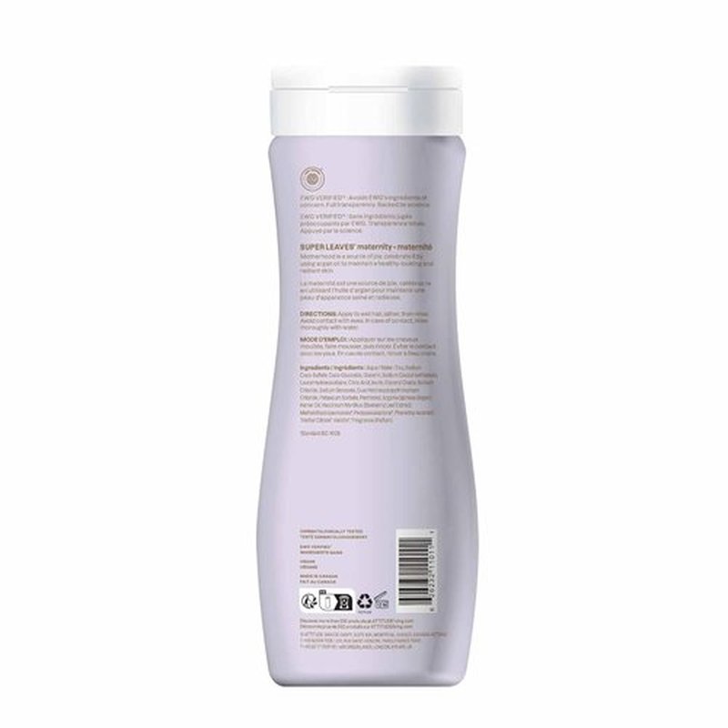 ATTITUDE Pregnancy Shampoo - EWG Verified & Dermatologically Tested | Vegan Plant-Based Formula, 16 Fl Oz