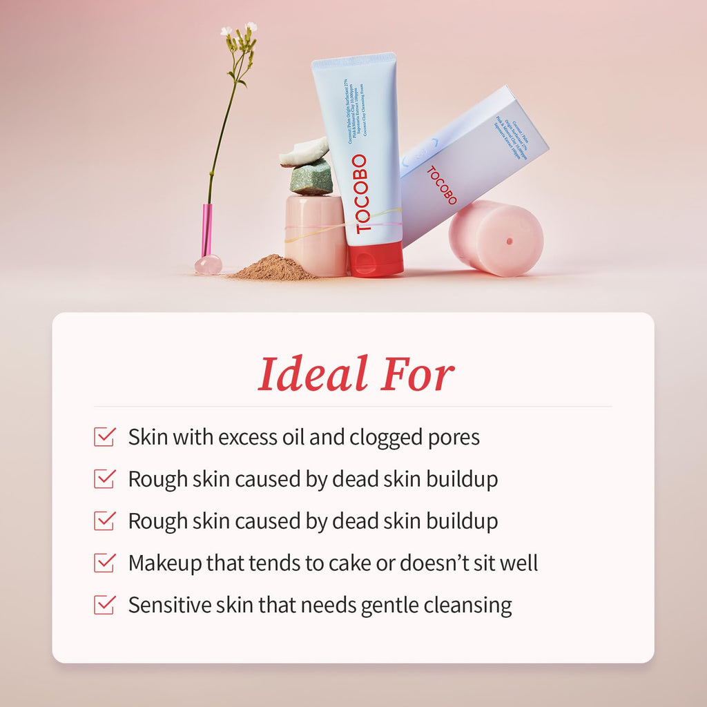 TOCOBO Korean Skincare Clay Cleansing foam 150 ml