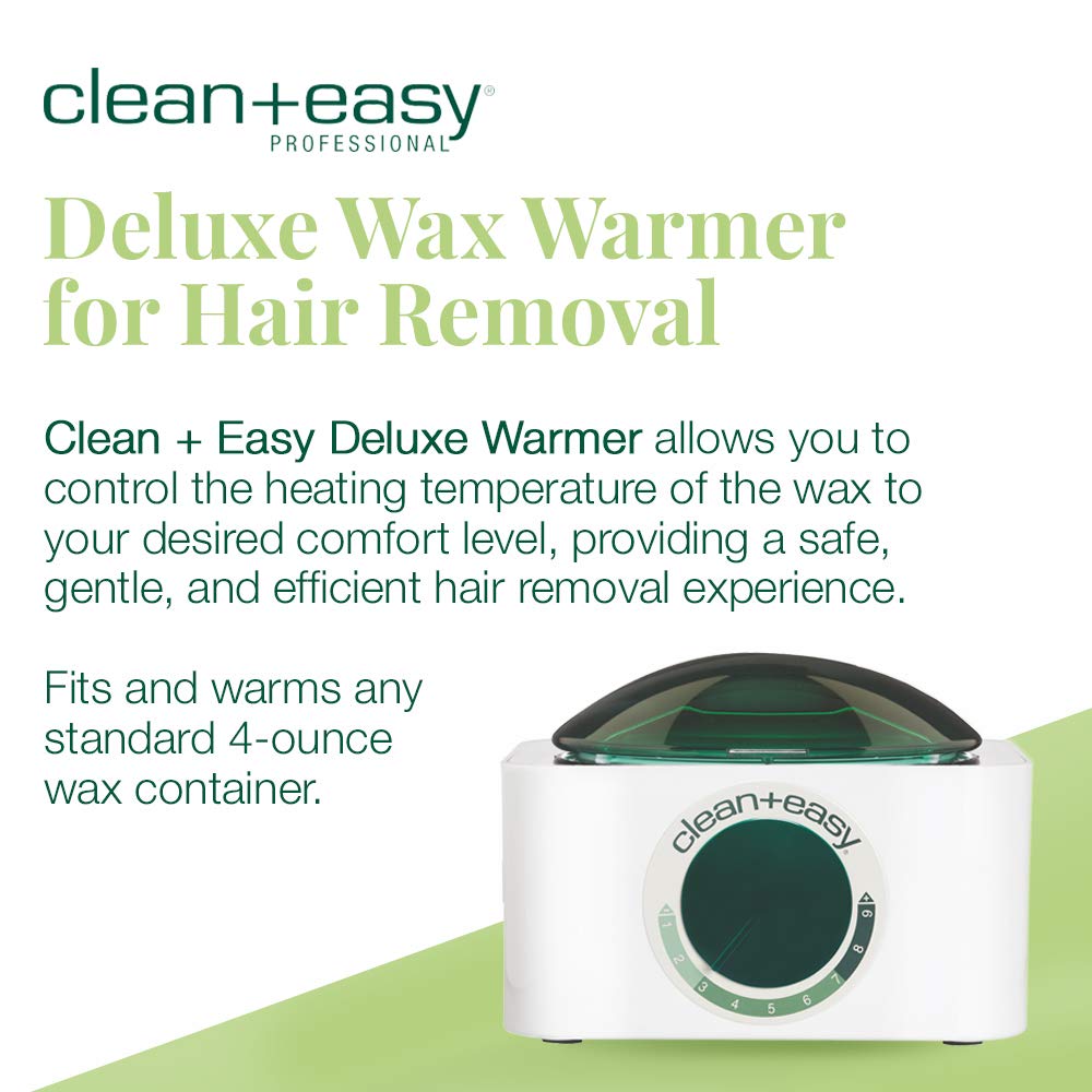 Clean + Easy Wax Roller Warmer Kit – Professional Roll On Wax Warmer for Hair Removal, Portable Heater for Face, Arms, Legs & Body, At-Home or Salon Use, Unit Only (120V)