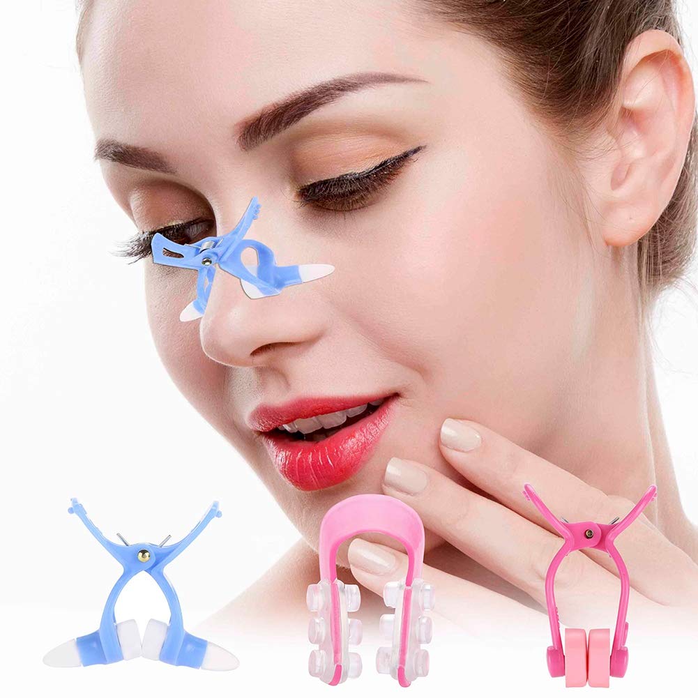 Sonew 3Pcs Nose Shaper Clip, Soft Silicone Nose Lifter for Wide Noses, Unisex