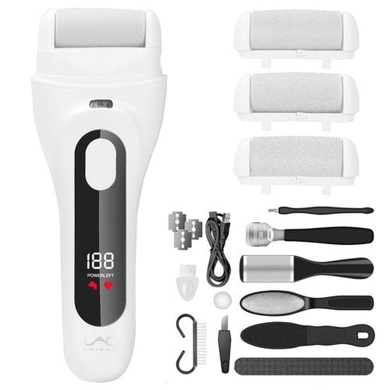 Electric Feet Callus Removers Rechargeable,Portable Electronic Foot File Pedicure Tools, Electric Callus Remover Kit,Professional Pedi Feet Care Perfect for Dead,Hard Cracked Dry Skin Ideal Gift