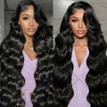 MGWXCAH 30 Inch 13x6 Lace Front Wigs Human Hair 200% Density Body Wave Human Hair Wig Hd Transparent Lace Frontal Glueless Wigs For Women