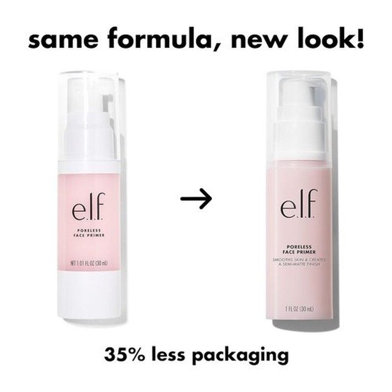 e.l.f. Poreless Face Primer - Lightweight, Skin-Perfecting Formula with Tea Tree & Vitamins A & E | 1.01 Fl Oz