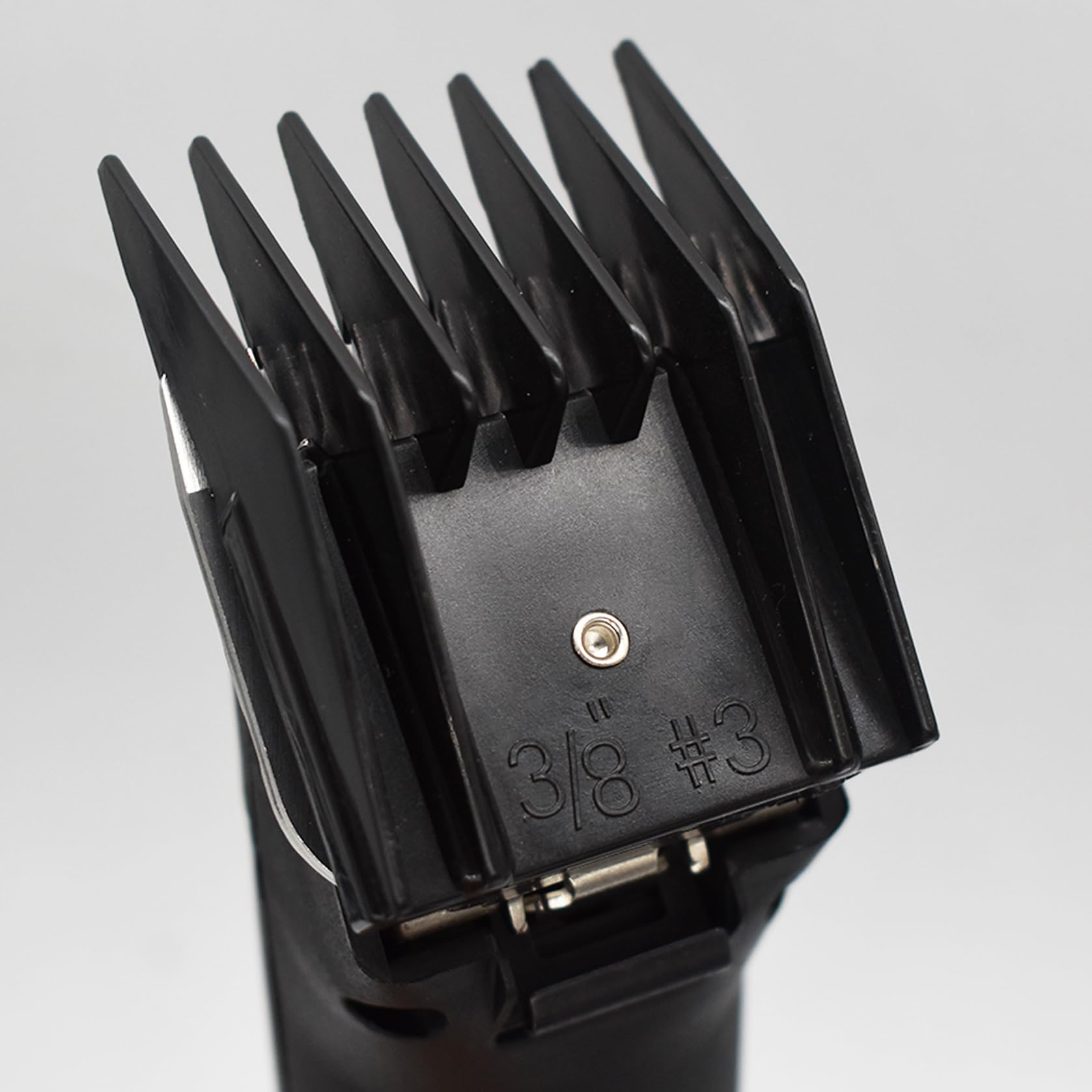 Professional A5 Style Animal Hair Clipper Attachment Guard Guide Cutting Combs 76926-900, Compatible with Oster Classic 76 A5 Andis AG BG Wahl KM Pet Groomers (Black, #3-3/8")