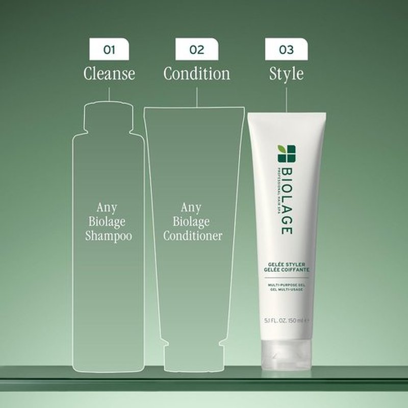 Biolage Styling Gelée - Medium Hold Gel Styler for All Hair Types | Adds Shine & Controls Frizz, Vegan