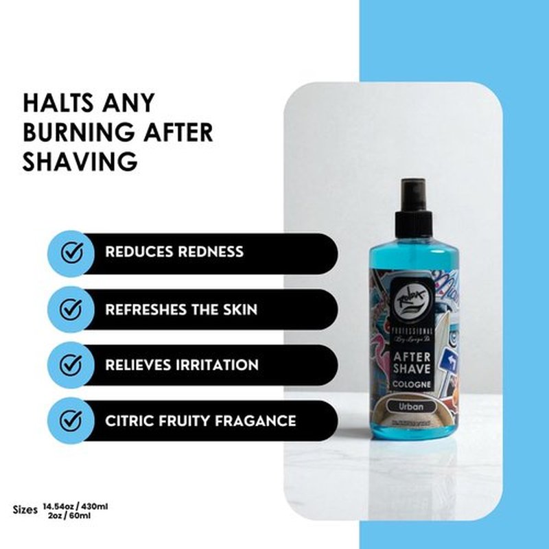 Rolda Urban After Shave Tonic Cologne Spray for Men - Calms Irritation & Refreshes Skin (14.54oz | 430ml)