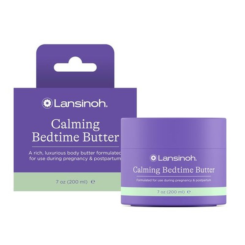 Lansinoh Magnesium Bedtime Butter - Soothing Body Lotion for Pregnant Moms | 7 oz Relaxation & Muscle Relief