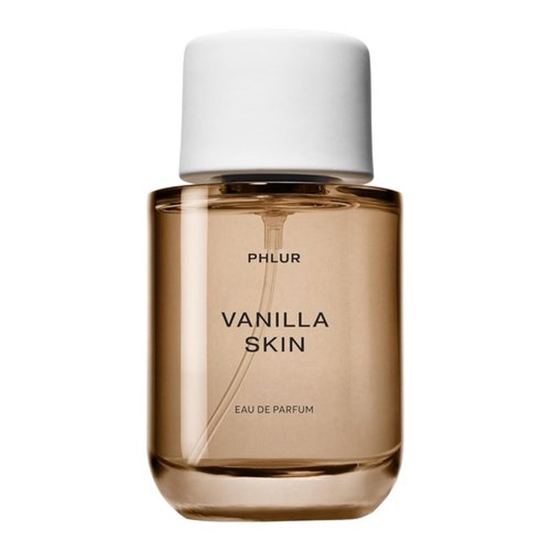 PHLUR Vanilla Skin Perfume - Warm Vanilla Eau de Parfum for Men & Women, 100 mL with Cashmere Wood & Sandalwood