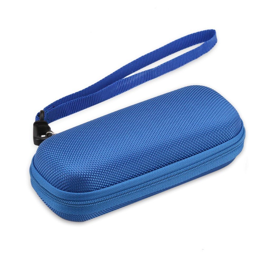 AGPTEK Carrying Case, EVA Zipper Carrying Hard Case Cover for Digital Voice Recorders, MP3 Players, Storage Holder for 3D Printing Pen, USB Cable, Earphones, Memory Cards, U Disk, Blue