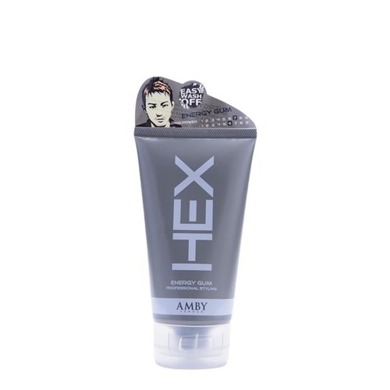 HEX Amby Hair Styling Gel - Strong Hold & Matte Finish | 5.3oz (150g) for Modern Hairstyles
