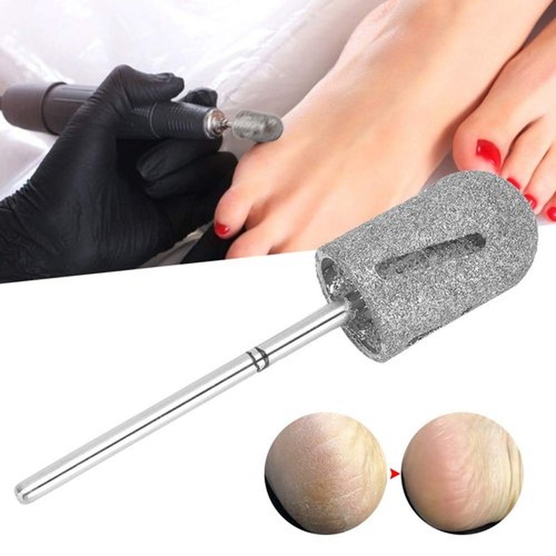 Pedicure Cone Bit, Stainless Steel Foot Nail File Bits Pedicure Foot Calluses Sanding Grinding Head Feet Filing Nails for Polishing and Repairing Old and Dead Skin of Feet