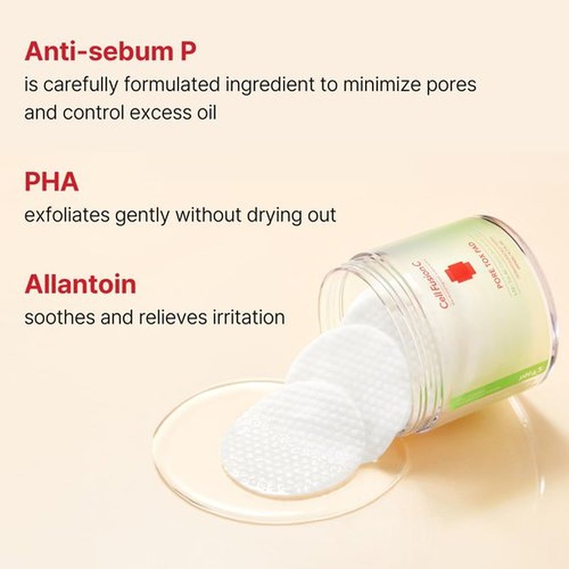 Cell Fusion C Pore Tox Pads - Pore Tightening Toner for Smoother Skin Texture | 60 Exfoliating Pads