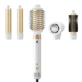 Hair Dryer Hot Air Styler: High-Speed Blow Dryers with Negative Ionic for Fast Drying Frizz Control, Extra Long Barrel 1 1/4 Inch Curling Iron Airflow Auto Wrap Curler for Quick Styling (White)