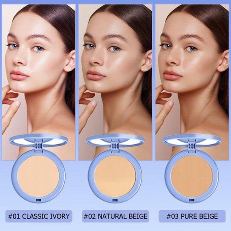 Matte Perfection Pressed Powder - Oil Control Face Powder for Flawless Complexion | Natural Beige, 0.35 FL OZ
