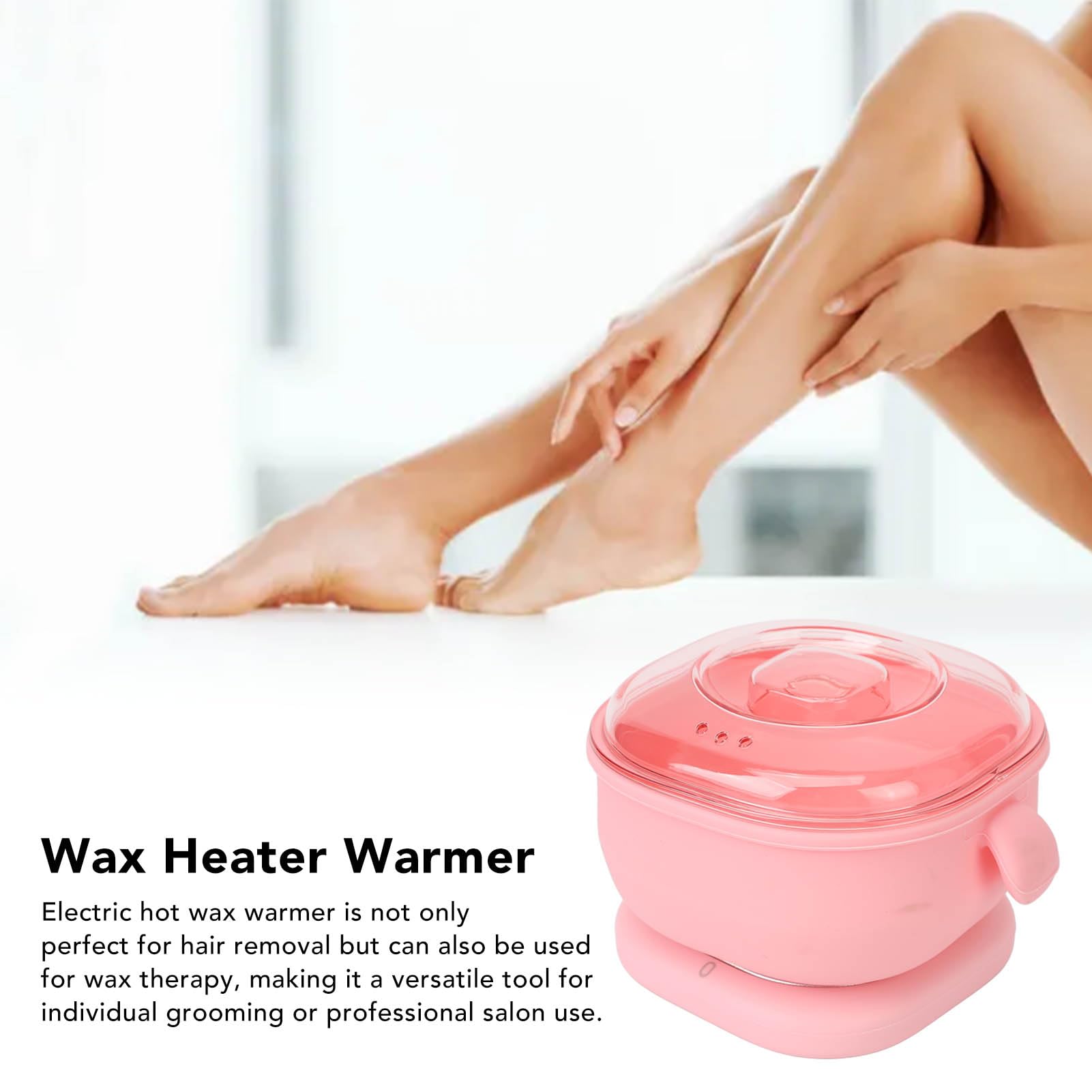 Wax Heater, US Plug 110-120V 100W Electric Hot Wax Warmer Machine, 400ml Silicone Silicone Pot Liner Melting Waxer for Hair Removal