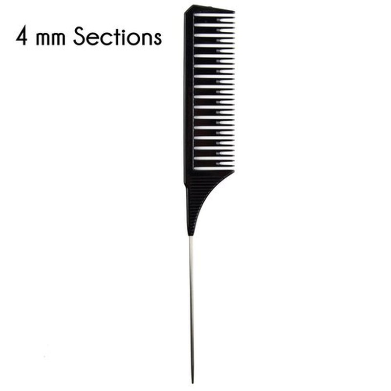 Highlighting Combs Set of 3 – Black Foiling, Pin Tail, and Weaving Combs for Precise Sectioning and Hair Highlighting – Salon Comb Pack