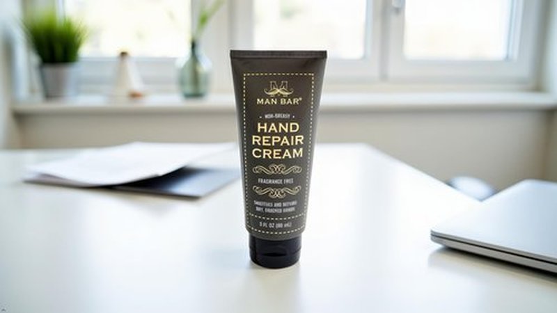 San Francisco Soap Company Man Bar Hand Repair Cream | Protect and Moisturize | Working Hands Remedy | All Natural |