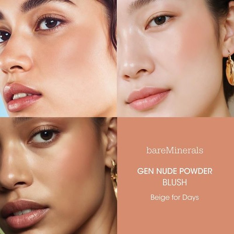 bareMinerals Gen Nude Powder Blush - Mineral-Based, Buildable Coverage, Matte Finish, Talc-Free, Vegan