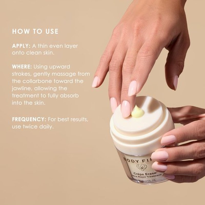 Crepe Erase Body Firm Neck Repair Treatment - Anti-Aging Retinol Cream with Peptides & Shea Butter, 1.7 FL Oz