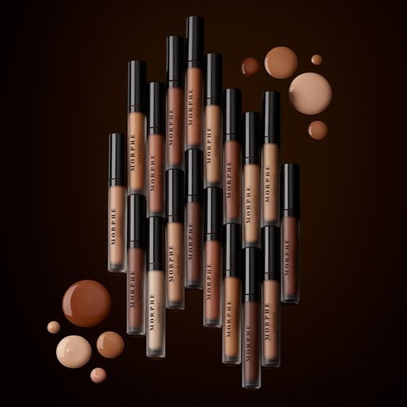 Morphe Filter Effect Soft Radiance Concealer - Buildable Coverage Liquid Concealer Face Makeup with Hyaluronic Acid & Pomegranate Extract & a Natural Radiant Finish - Light 2 (Cool) (0.12 fl oz)
