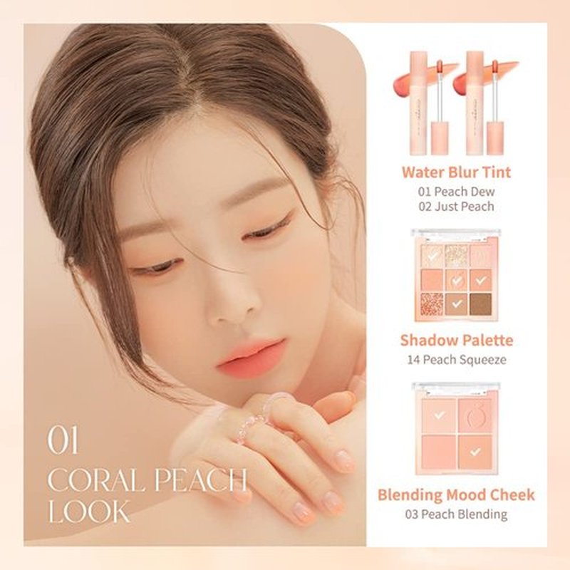 dasique Water Blur Tint #03 Peach Ade I Vegan, Cruelty-free I Non-sticky, Non-greasy, Watery Formula Transforming Into a Silky Finish