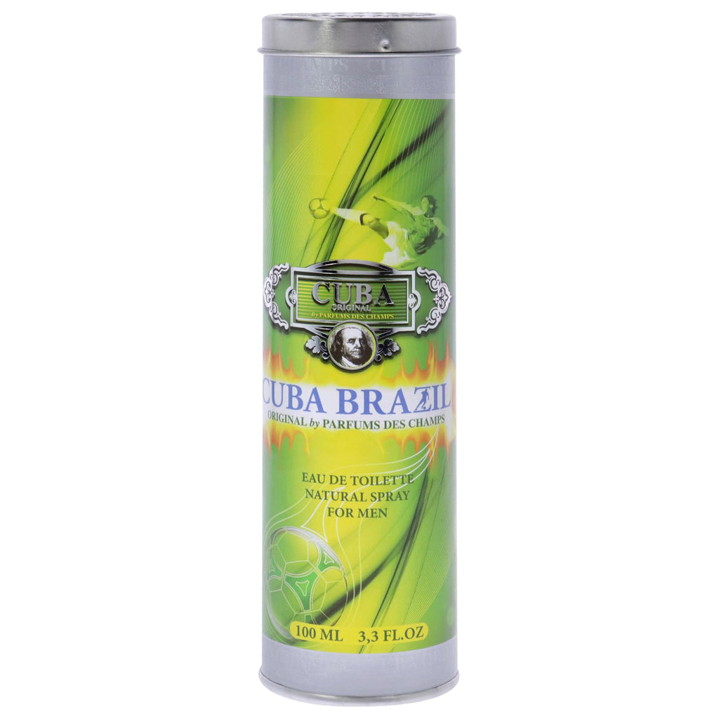 Cuba Brazil Eau De Toilette Spray for Men, 3.3 Ounce