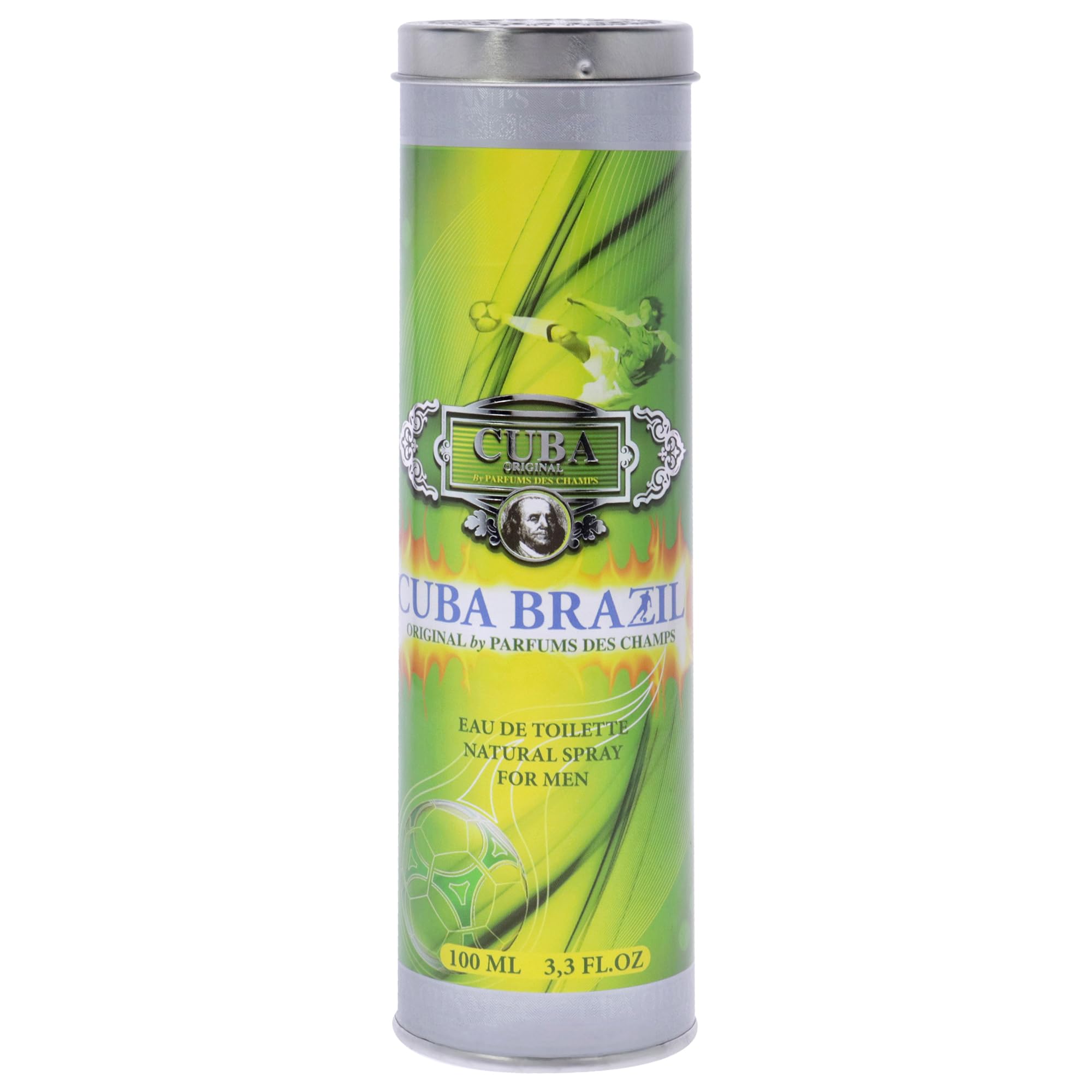 Cuba Brazil Eau De Toilette Spray for Men, 3.3 Ounce