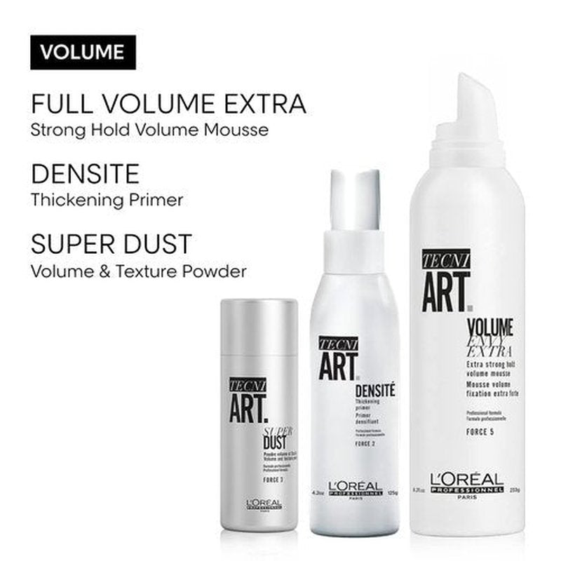L'Oréal Professionnel Paris Volume Dust - Provides Weightless Volume, Medium Hold Texture Powder, For All Hair Types, Packaging May Vary