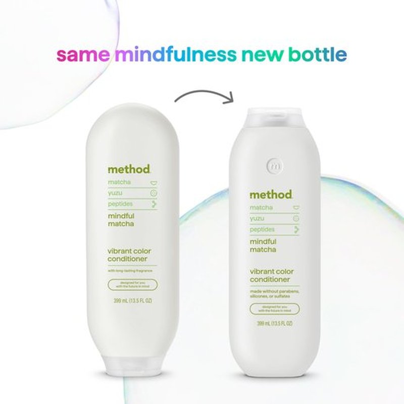 Method Color Protect Conditioner, Mindful Matcha, Matcha + Yuzu + Jasmine notes, 13.5oz